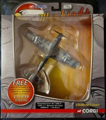 Corgi Warbirds Series 2 Messerschmitt Bf109E-3 Lt Werner Molders WB99618 1:72 - Image 1 of 3