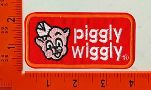 Parche Piggly Wiggly bordado planchado logotipo tienda de comestibles insignia - Imagen 1 de 1