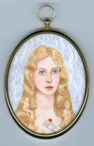 Original Fine Art Miniature painting 'Heart & Soul' in watercolour - Picture 1 of 2