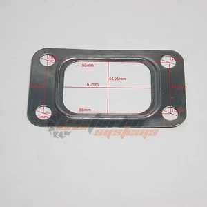 Brand New T3 4Bolts Stainless Steel Metal Gasket For T3 Turbo Turbine Inlet - Bild 1 von 3