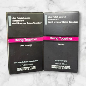 2 PACK Men’s Designer Imposter Spray Cologne Being Together Romance 2.oz Ea - Picture 1 of 2