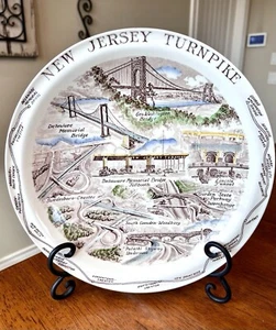 N.J. - New Jersey Turnpike Collectors Plate State Souvenir Mid Century - Picture 1 of 11