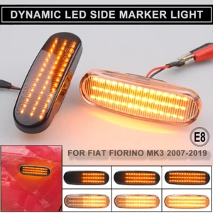 2PCS For Fiat Abarth Doblo Fiorino Idea Stilo Qubo LED Dynamic Side Marker Light - Picture 1 of 35