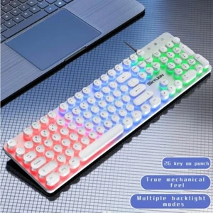 SKYLION RGB LED Gaming Keyboard USB Wired Illuminated Backlit Breathing Light - Picture 1 of 9