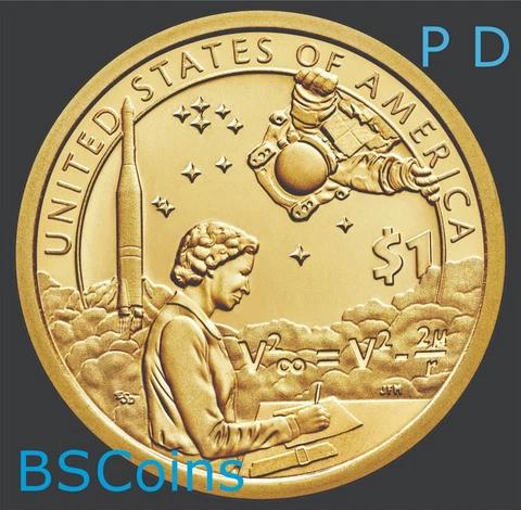 2019 P&D NATIVE AMERICAN Sacagawea SPACE Program Dollar 2 Coin set - Ship TODAY! Cover
