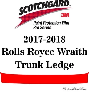 3M Scotchgard Paint Protection Film Pro Series 2017 2018 Rolls Royce Wraith - Picture 1 of 3