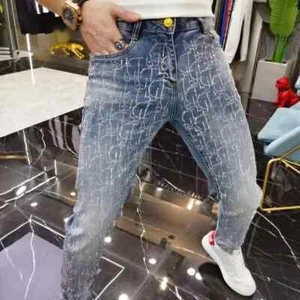 Size 28~40 Designer Rhinestone Jeans 2025 New Mens Clothing Outerwear Men's jean - Picture 1 of 32
