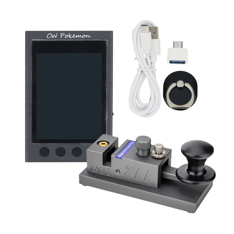 CCZ 711 Second Gen CW Key Magnetic Straight Key + Mini CW Trainer For Morse Code - Image 1 of 4
