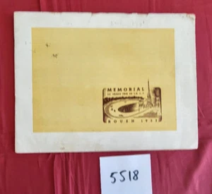 N° 5518 / plaquette résultat : memorial du grand prix de l'ACF Rouen 1952 - Picture 1 of 3