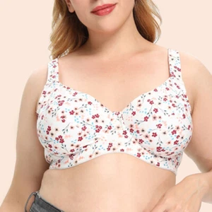 Large Cup Women Bras Full Coverage Brassiere Sexy Lingerie Underwire Lift Up Bra - Picture 1 of 21