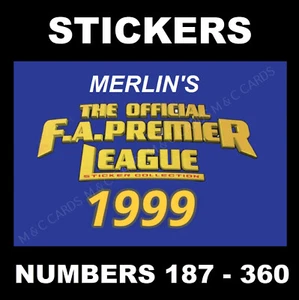 Pegatinas de fútbol Merlín Premier League 1999 #187 a 360 - Imagen 1 de 157