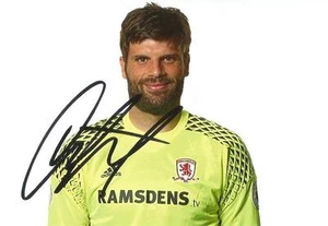 MIDDLESBROUGH: DIMITRIOS KONSTANTOPOULOS SIGNED 6x4 2016/2017 PORTRAIT PHOTO+COA - Picture 1 of 1