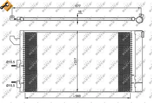 NRF Air-con Condenser - 35883 - Picture 1 of 3