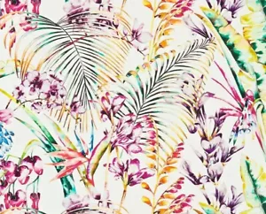 HARLEQUIN CURTAIN FABRIC DESIGN Paradise 2.5 METRES PAPAYA/FLAMINGO/APPLE - Picture 1 of 5