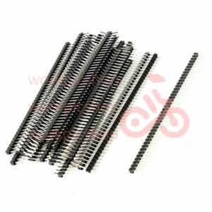 5pcs 40-Pin Male Header 0.1" 2.54mm Breadboard PCB Strip Connectors - Picture 1 of 1