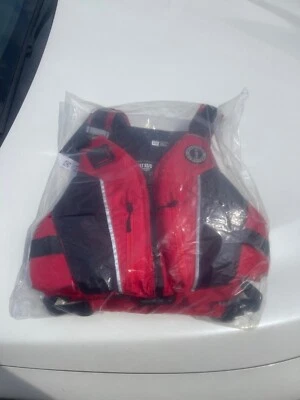 New W/ Tags MTI MUSTANG SURVIVAL Life Jacket Red / Black Adult XS / S - Image 1 of 3