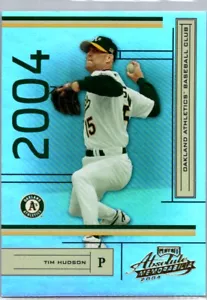 2004 Playoff Absolute Memorabilia Tim Hudson /1349 Oakland Athletics #154 - Picture 1 of 2