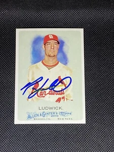 Ryan Ludwick Cardinals Signed Auto 2010 Topps Allen & Ginter's Card #74 ~ COA - Picture 1 of 3