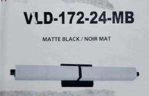 Dainolite VLD-172-24-MB • 27" LED  Bathroom Vanity Light Matte Black Finish  - Picture 1 of 3