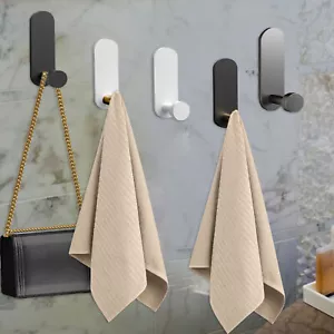 2pcs Adhesive Wall Hooks Wall Mounted Sticky Hooks Heavy Duty Wall Hangers - Picture 1 of 16
