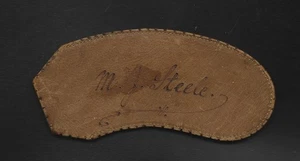 Bolsa de cuero personalizada grabada de principios de 1900 - Imagen 1 de 2