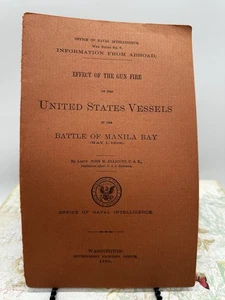 1899 Manilla Bay Battle Naval Intelligence Report Spanish - American War - Picture 1 of 6