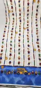 Vintage Fabric * Back to School * 100% cotton - 36" x 43" Jelly Bean Junction - Picture 1 of 10