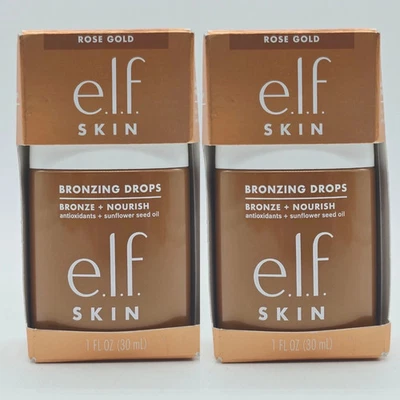 Elf 2-PACK SKIN Bronzing Drops Liquid Bronzer For Face & Skin - Rose Gold - Image 1 of 2