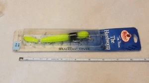 Tom Mann's The Hardworm 1/4oz Shallow Diver Crankbait Vintage Angelköder Neu in Verpackung  - Bild 1 von 3