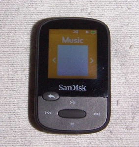 Reproductor MP3 multimedia digital SanDisk Sansa Clip Sport (8 GB) negro. Funciona, tiene problema. - Imagen 1 de 3