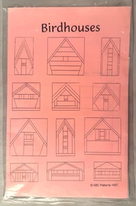 Birdhouses - ABC Patterns - Pattern & Instructions for Paper Piecing Patchwork - Picture 1 of 2