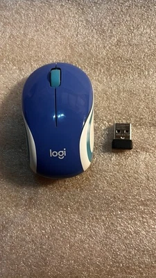 Logitech M187 w/ DONGLE Mini Mouse Ultra Portable for PC MAC. Tested ~ Works. - Image 1 of 4