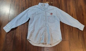 Mens Southwest Airlines Denim Button Up Shirt - Picture 1 of 7
