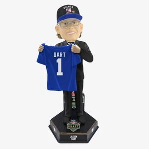 Jaxson Dart New York Giants 2025 NFL Draft Pick Bobblehead NFL Football - Picture 1 of 1