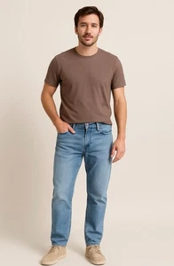 Pantalones de mezclilla rectos para hombre Lucky Brand cintura 36 azul occidental vintage retro clásico boho - Imagen 1 de 13