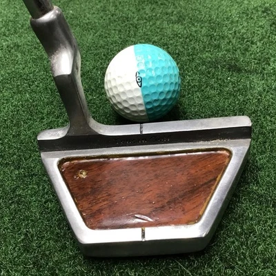 老式槌推杆不锈钢带木质插入件,钢杆身 35.5 英寸右手 — 第 1/4 张图片