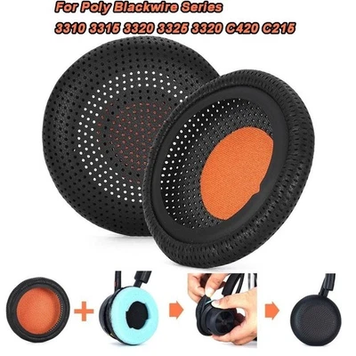 Headphone Ear Pads for Poly Blackwire Series 3310 3315 3320 3325 3320 C420 C215 - Image 1 of 4
