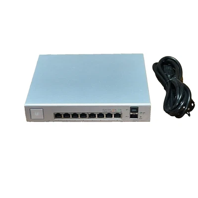 Ubiquiti UniFi US-8-150W, 8 Ports, 2 SFP+, PoE+, 150W Switch - Image 1 of 4