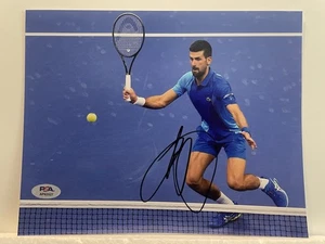 Novak Djokovic signed 8x10 Foto PSA/DNA handsigniert Tennis ZIEGE - Bild 1 von 3