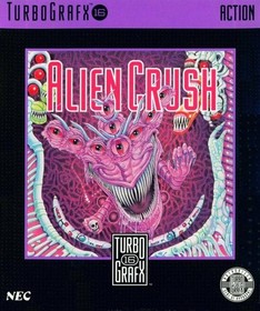 Alien Crush For Turbo Grafx 16 Vintage Arcade Very Good