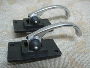 2 NEW FIAT 124 126 128 500 500R LADA NIVA CHROME INTERIOR Inner Door Handles - Picture 1 of 2