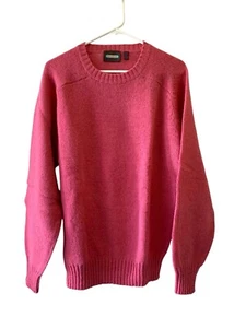 Mens Vtg 1980s Cranmore 100% Sheltland Wool Pullover sweater XL Mauve 80s - Picture 1 of 8