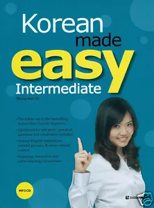 Korean Made Easy INTERMEDIATE LEVEL Book Audio CD K-POP K-Drama Practical Talk - Picture 1 of 8