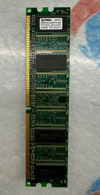 ELPIDA EBD25UC8AKFA-6B PC2700U 256MB 333MHz DDR Non-ECC CL2.5 DIMM Memory - M - Image 1 of 2