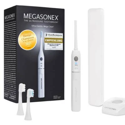 MEGASONEX M8 Ultrasonic Toothbrush Set - With 2 Vibration Levels - Image 1 of 4