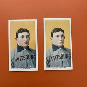 Reprint Honus Wagner 1910 Tabakkarte Baseball Pittsburg Piraten EX 2 Karten - Bild 1 von 2