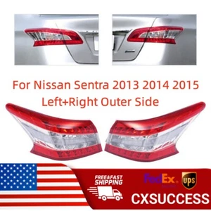 Luces traseras izquierda+derecha freno lateral exterior luz trasera para Nissan Sentra 2013 2014 15 - Imagen 1 de 19