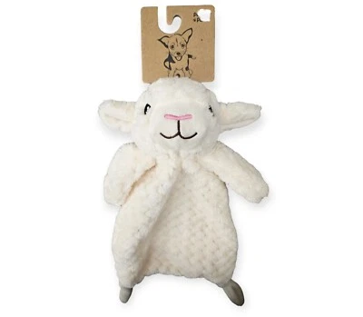 12" Macio Aconchegante Conforto Rebocador Arremesso Filhote Cachorro Brinquedo Flattie Cordeiro Adorável NOVO! - Imagem 1 de 4