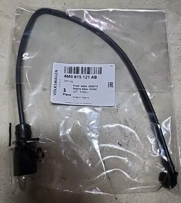 New OEM Genuine Audi Brake Pad Wear Indicator Sensor Wire 4M0-615-121-AB - Image 1 of 2