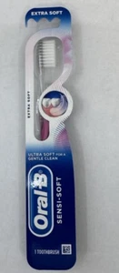 Cepillo de dientes Oral B Sensi-Soft mango rosa extra suave cuidado bucal cepillo de dientes suave - Imagen 1 de 3